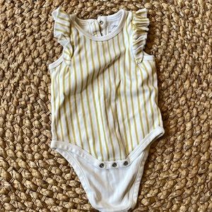 Pehr ruffle sleeve onesie